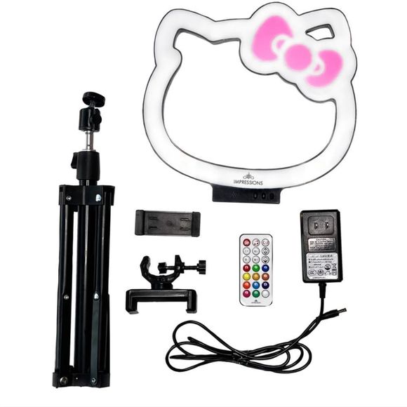 Impressions For Hello Kitty Super Cute 10" RGB Desktop Ring Light w/Tripod - Picture 10 of 14